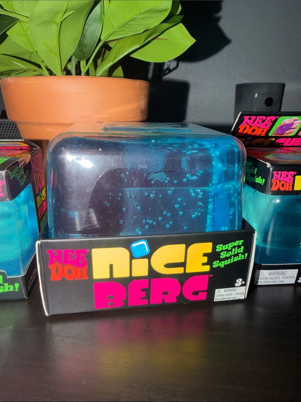 Nee Doh Nice Berg Super Solid Squish Blue Cubes - Picture 6 of 9